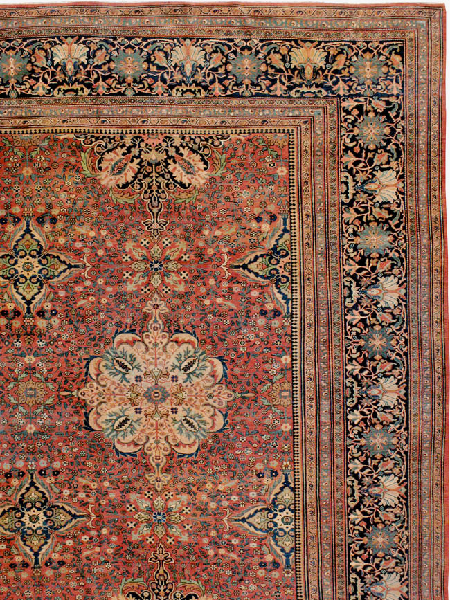 Antique Persian Sarouk Fereghan Oversize Carpet, No.25100 - Staging