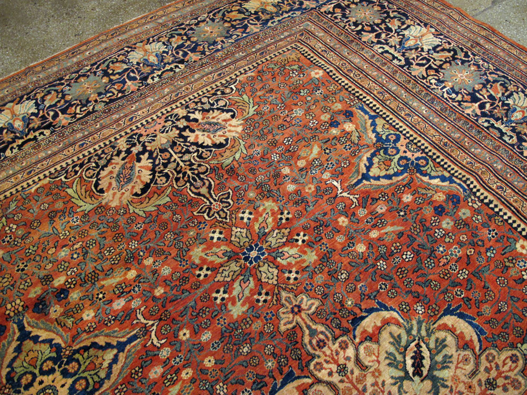 Antique Persian Sarouk Fereghan Oversize Carpet, No.25100 - Staging