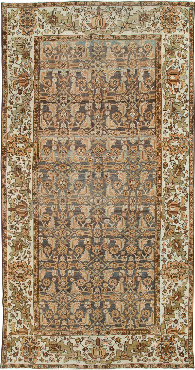 Vintage Persian Malayer Gallery Carpet, No.25115 - Staging