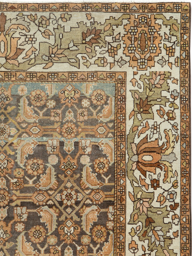 Vintage Persian Malayer Gallery Carpet, No.25115 - Staging