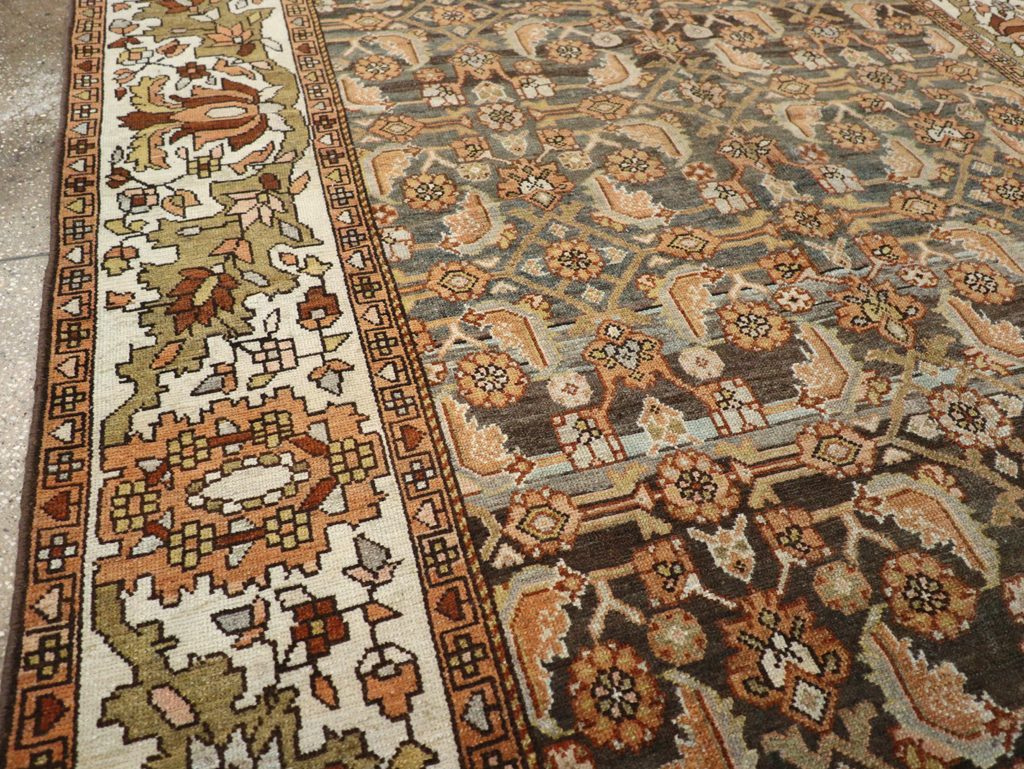 Vintage Persian Malayer Gallery Carpet, No.25115 - Staging