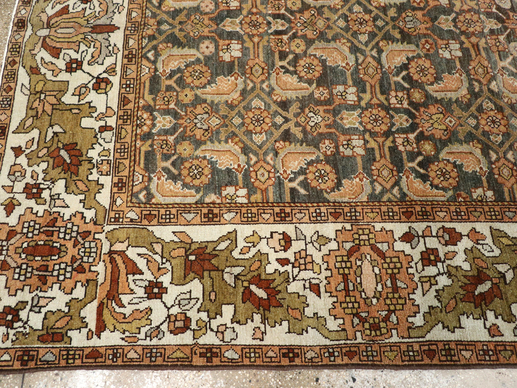 Vintage Persian Malayer Gallery Carpet, No.25115 - Staging