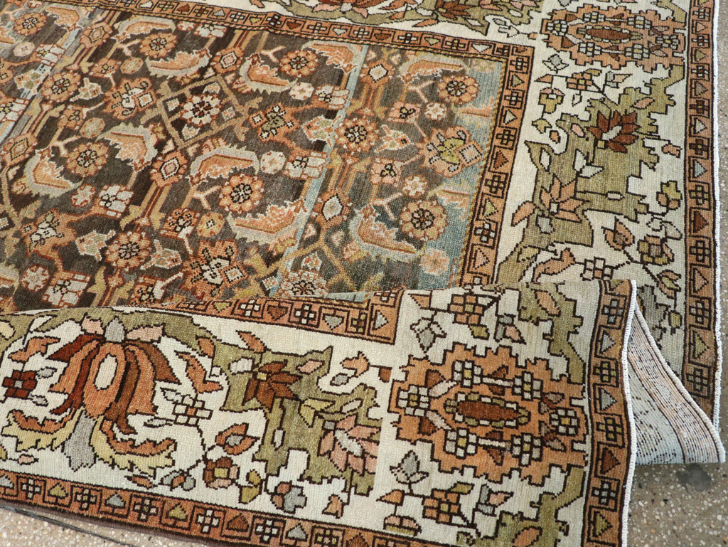 Vintage Persian Malayer Gallery Carpet, No.25115 - Staging