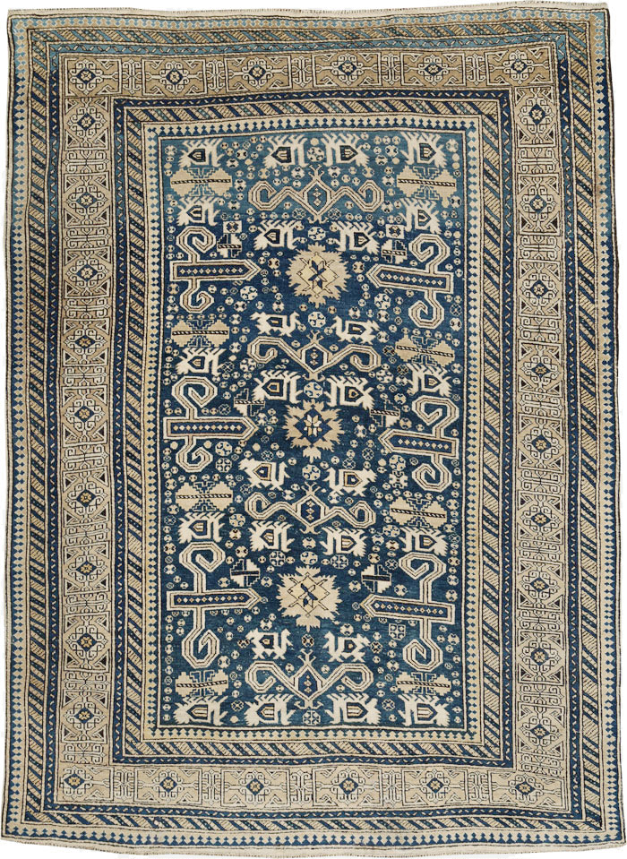 Antique Caucasian Perpedil Rug, No.25117 - Staging
