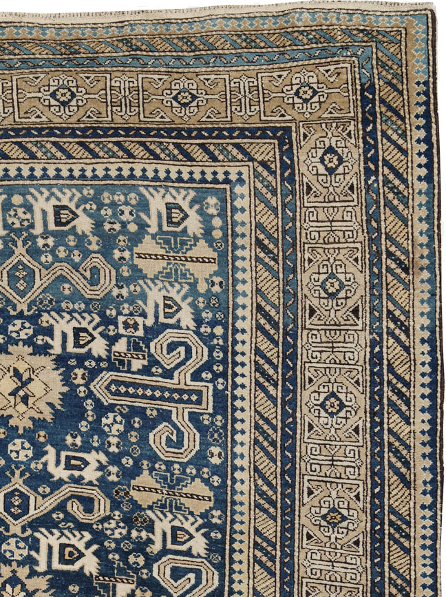 Antique Caucasian Perpedil Rug, No.25117 - Staging