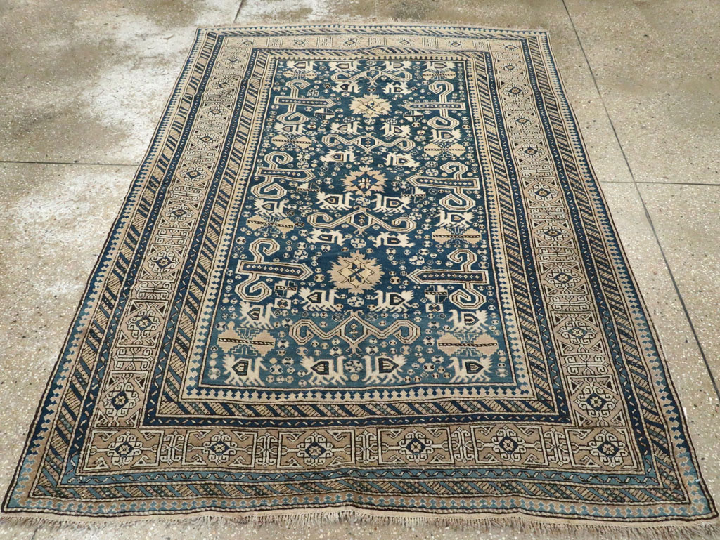 Antique Caucasian Perpedil Rug, No.25117 - Staging