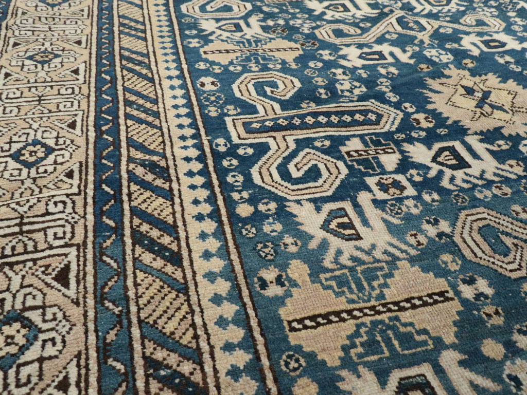 Antique Caucasian Perpedil Rug, No.25117 - Staging