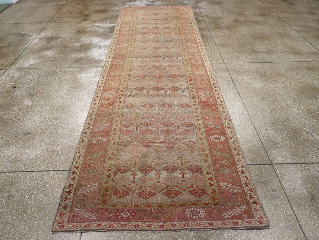Antique Persian Malayer Wide Gallery Runner, No.25118 - Staging