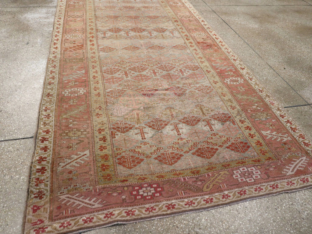 Antique Persian Malayer Wide Gallery Runner, No.25118 - Staging