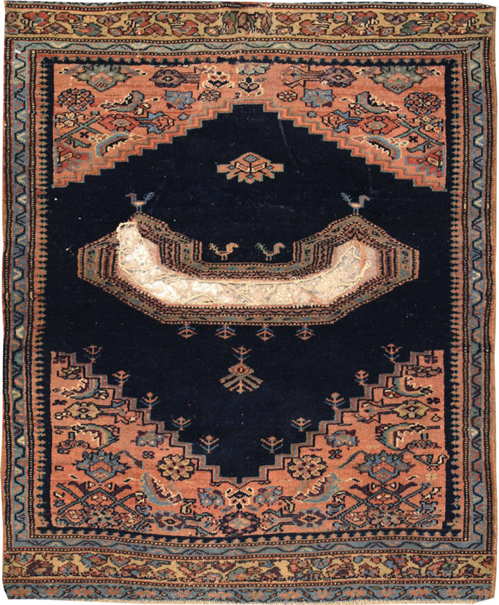 Antique Persian Senneh Bag Face, No.25119 - Staging