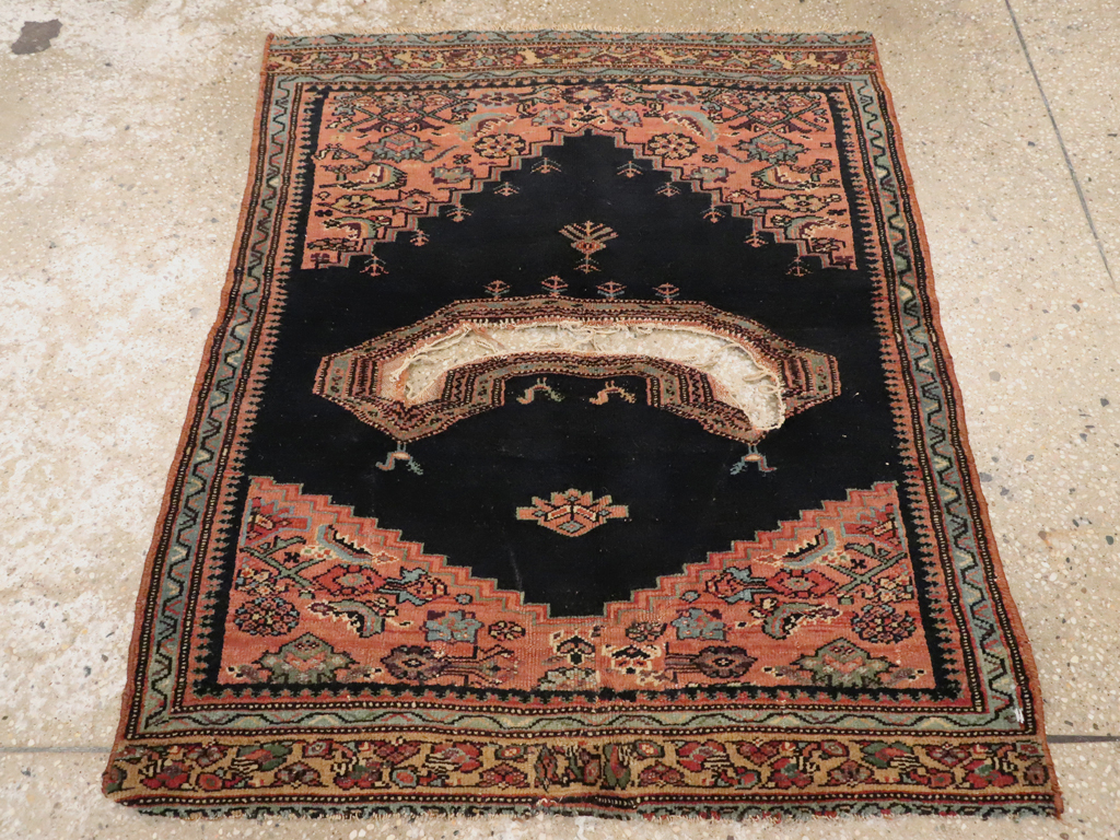 Antique Persian Senneh Bag Face, No.25119 - Staging