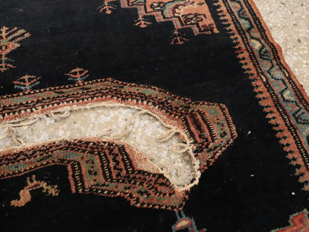 Antique Persian Senneh Bag Face, No.25119 - Staging