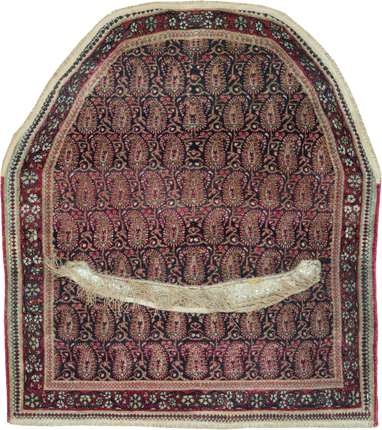 Antique Persian Kerman Saddle Cover, No.25120 - Staging