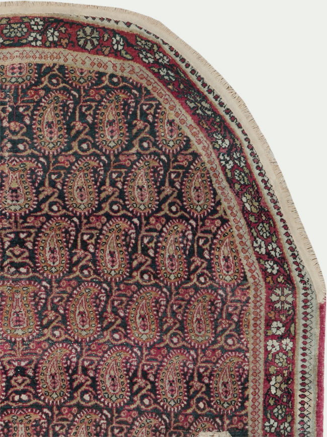 Antique Persian Kerman Saddle Cover, No.25120 - Staging