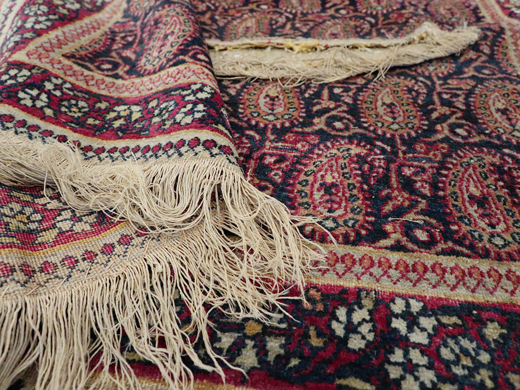 Antique Persian Kerman Saddle Cover, No.25120 - Staging