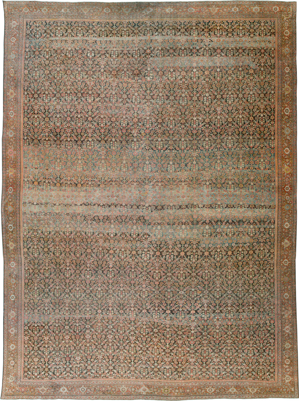 Antique Persian Fereghan Carpet, No.25123 - Staging