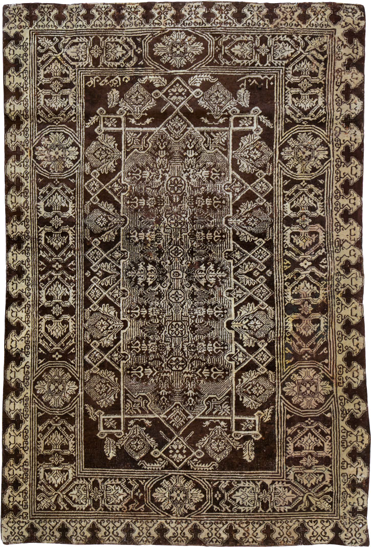 Antique Indian Agra Rug, No.25143 - Staging