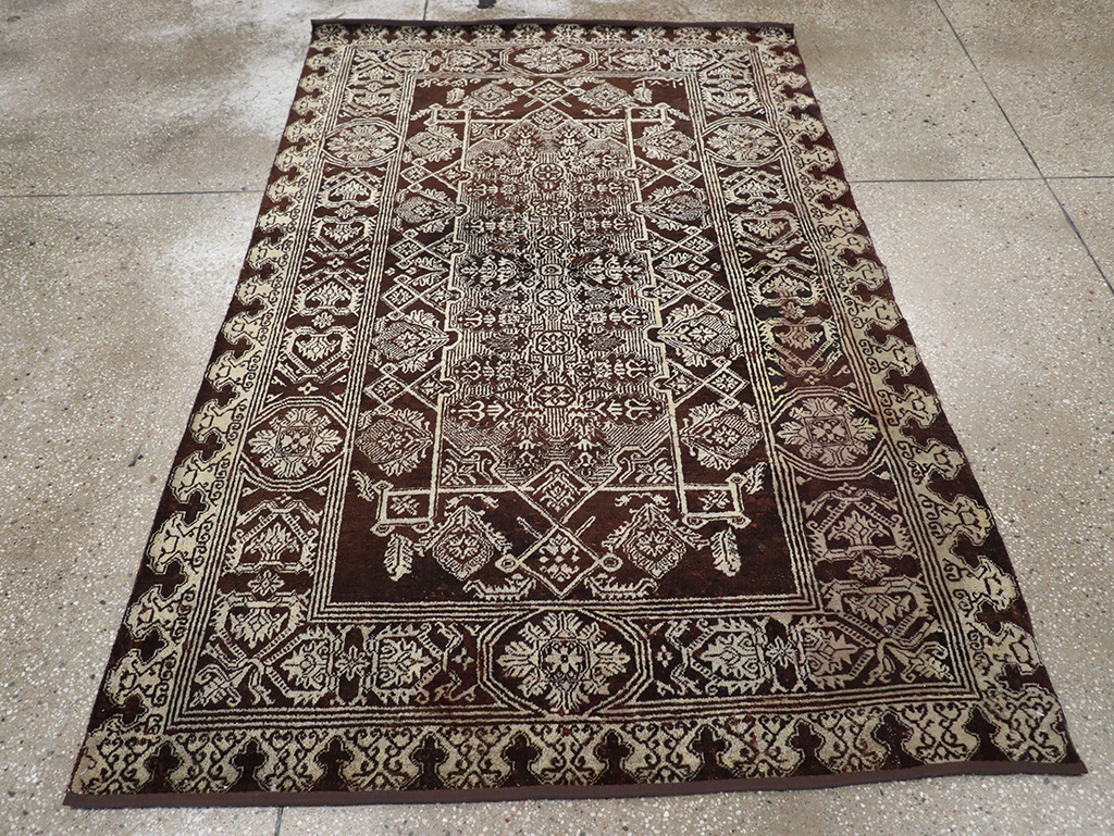 Antique Indian Agra Rug, No.25143 - Staging