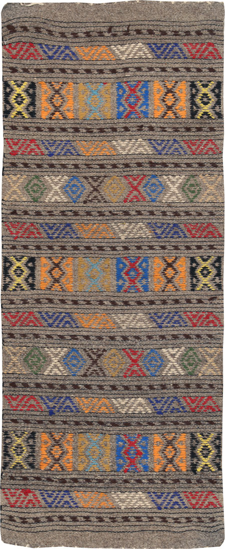 Vintage Turkish Flatweave Kilim, No.25146 - Staging