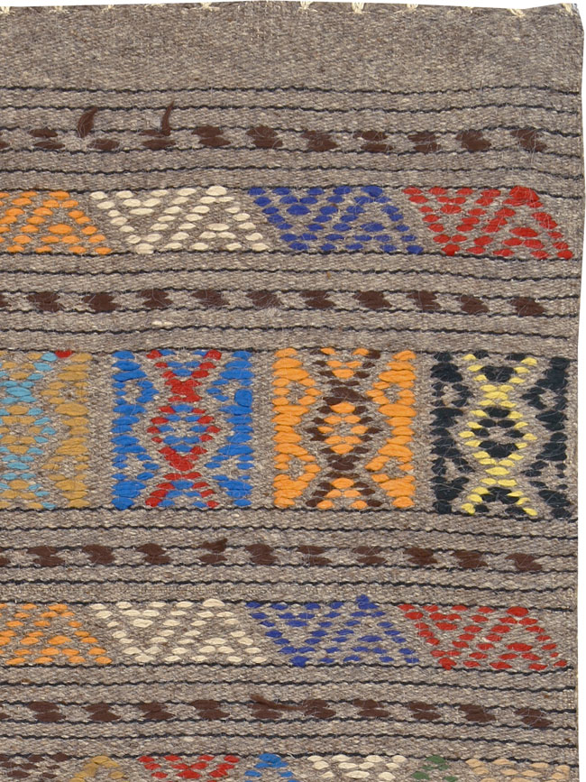 Vintage Turkish Flatweave Kilim, No.25146 - Staging