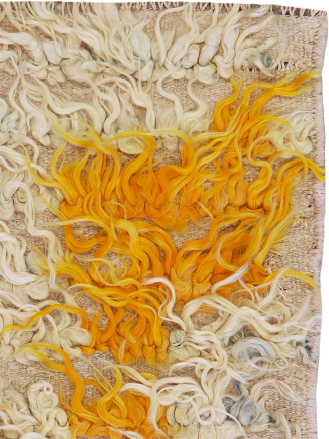 Vintage Turkish Tulu Throw Rug, No.25150 - Staging