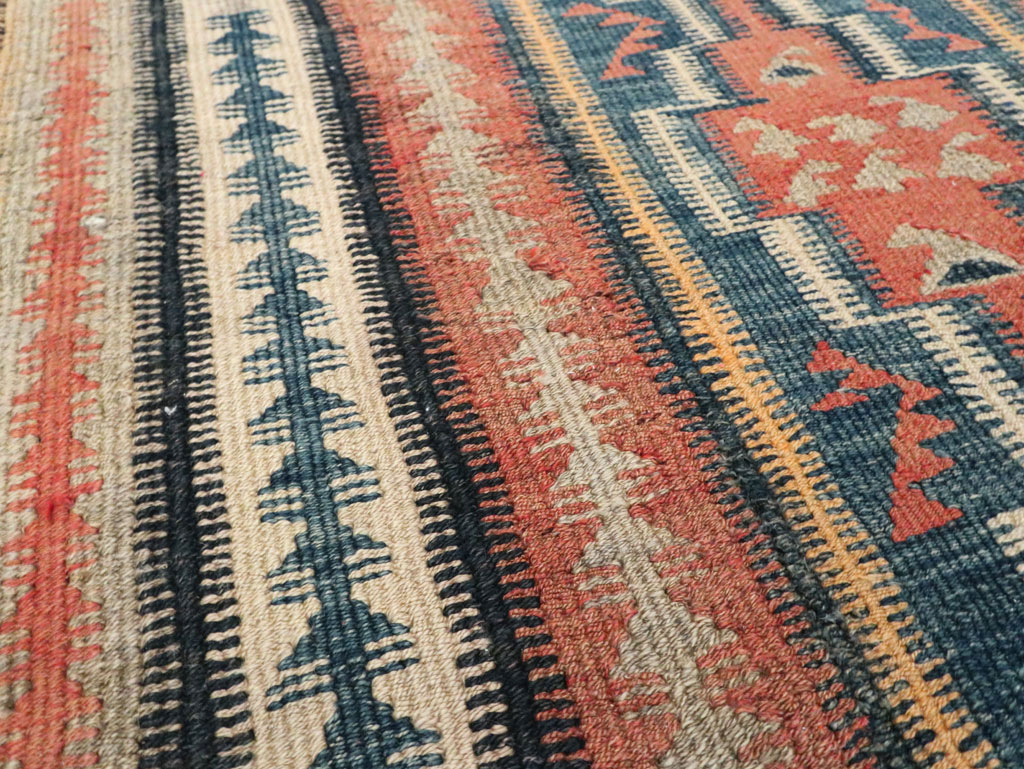 Vintage Persian Flatweave Kilim, No.25152 - Staging