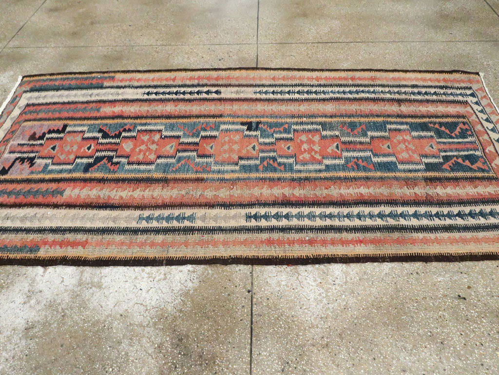Vintage Persian Flatweave Kilim, No.25152 - Staging