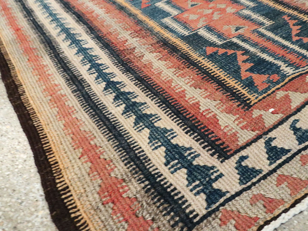 Vintage Persian Flatweave Kilim, No.25152 - Staging