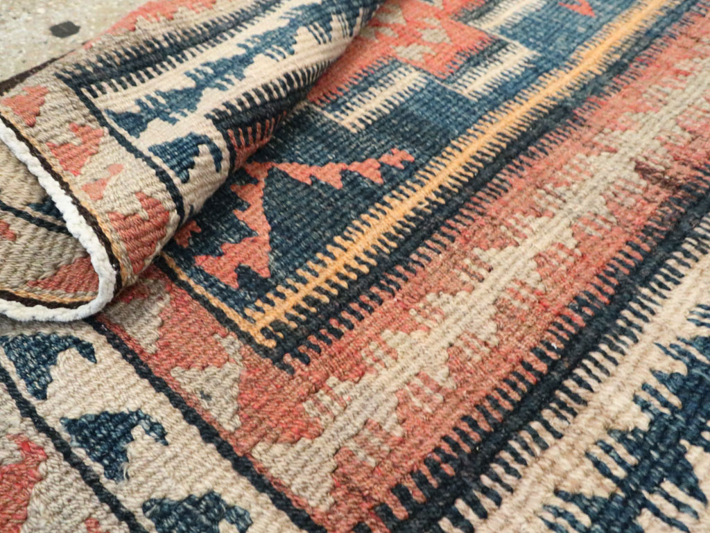 Vintage Persian Flatweave Kilim, No.25152 - Staging