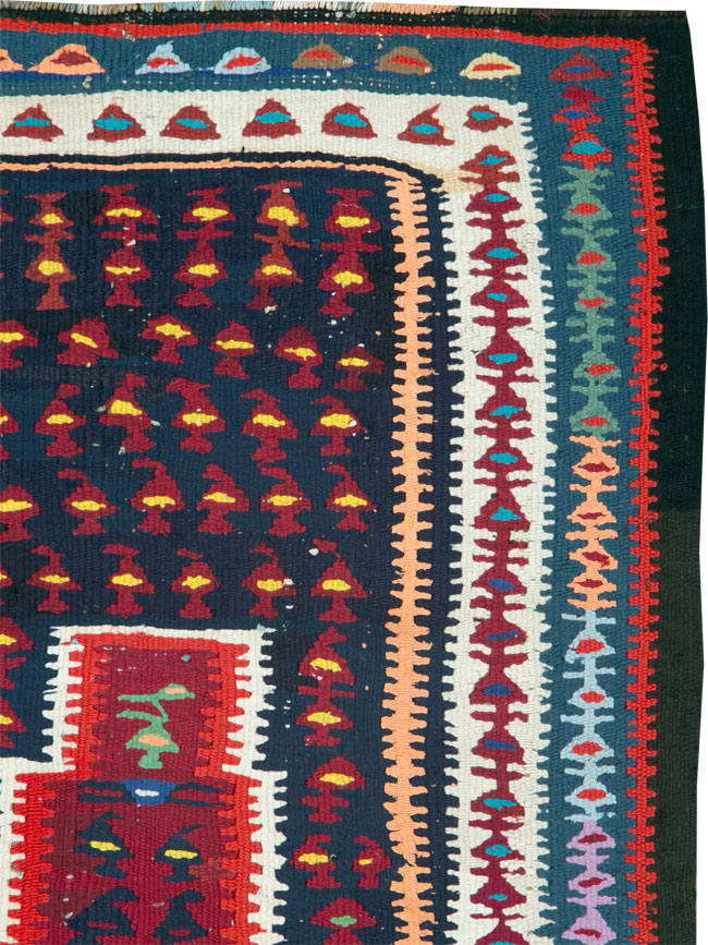 Vintage Persian Kilim, No.25157 - Staging