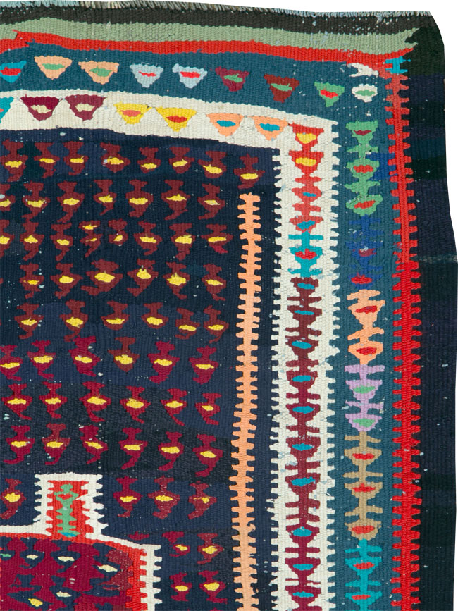 Vintage Persian Kilim, No.25157 - Staging