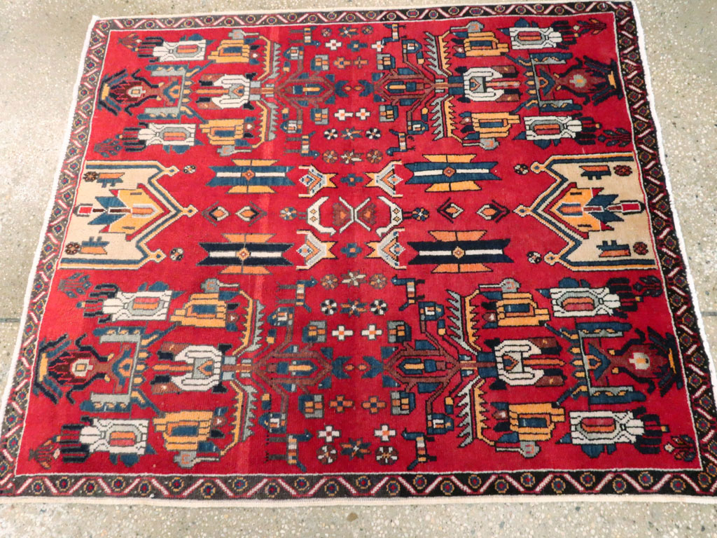 Vintage Persian Tabriz Carpet, No.25162 - Staging