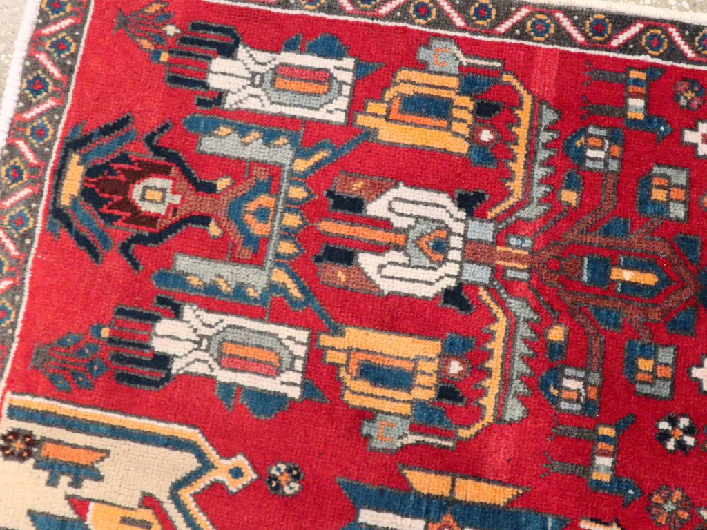 Vintage Persian Tabriz Carpet, No.25162 - Staging