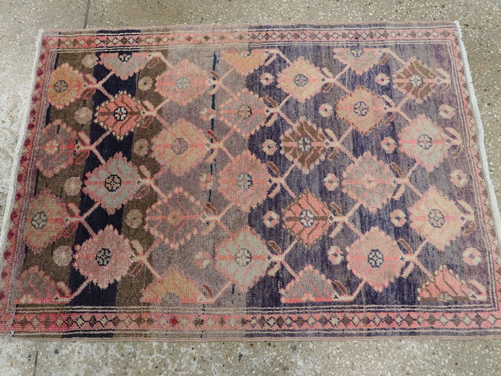 Vintage Persian Tabriz Rug, No.25166 - Staging