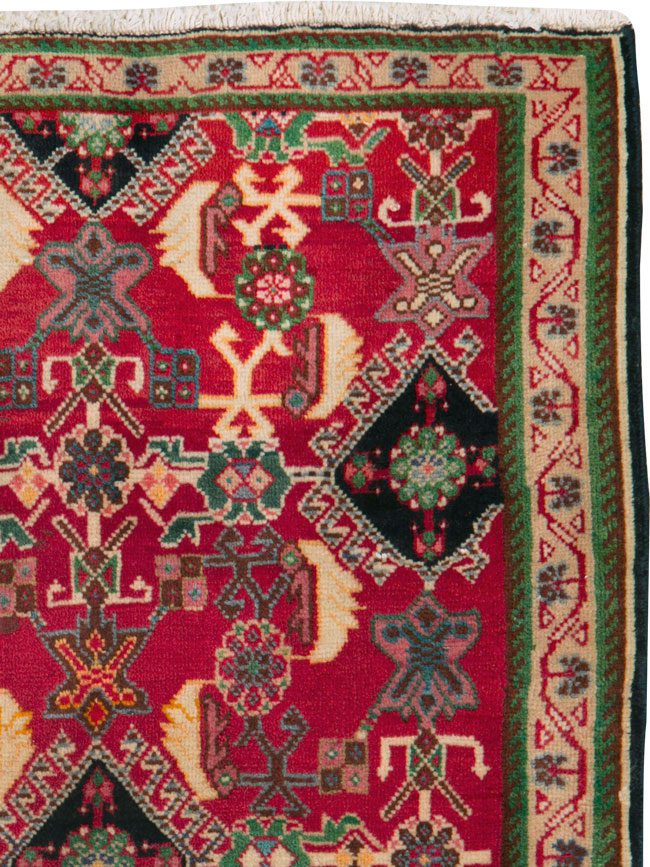 Vintage Persian Shiraz Square Rug (Pair: 1 of 2), No.25168 - Staging