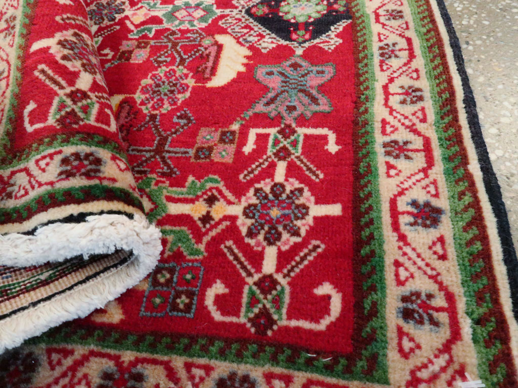 Vintage Persian Shiraz Square Rug (Pair: 1 of 2), No.25168 - Staging