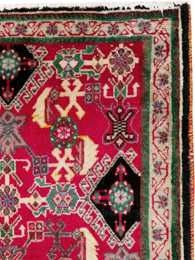 Vintage Persian Shiraz Square Rug (Pair: 2 of 2), No.25169 - Staging