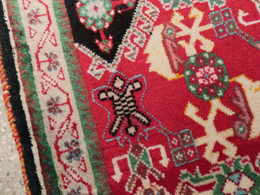 Vintage Persian Shiraz Square Rug (Pair: 2 of 2), No.25169 - Staging