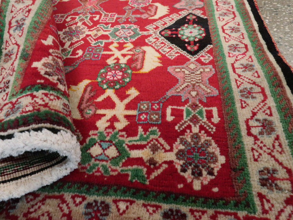 Vintage Persian Shiraz Square Rug (Pair: 2 of 2), No.25169 - Staging