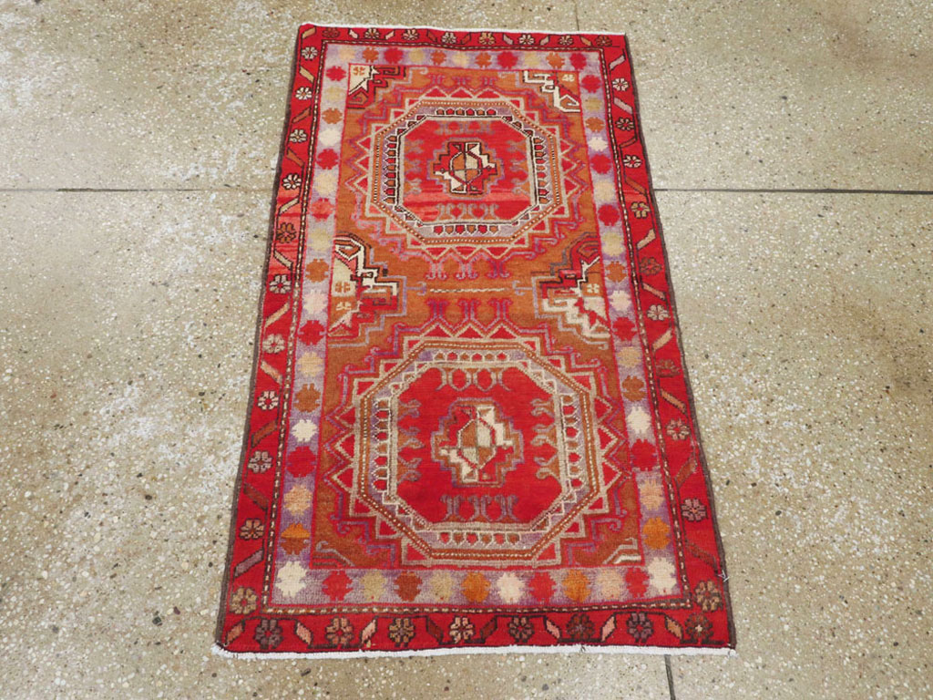 Vintage Persian Tabriz Rug, No.25170 - Staging