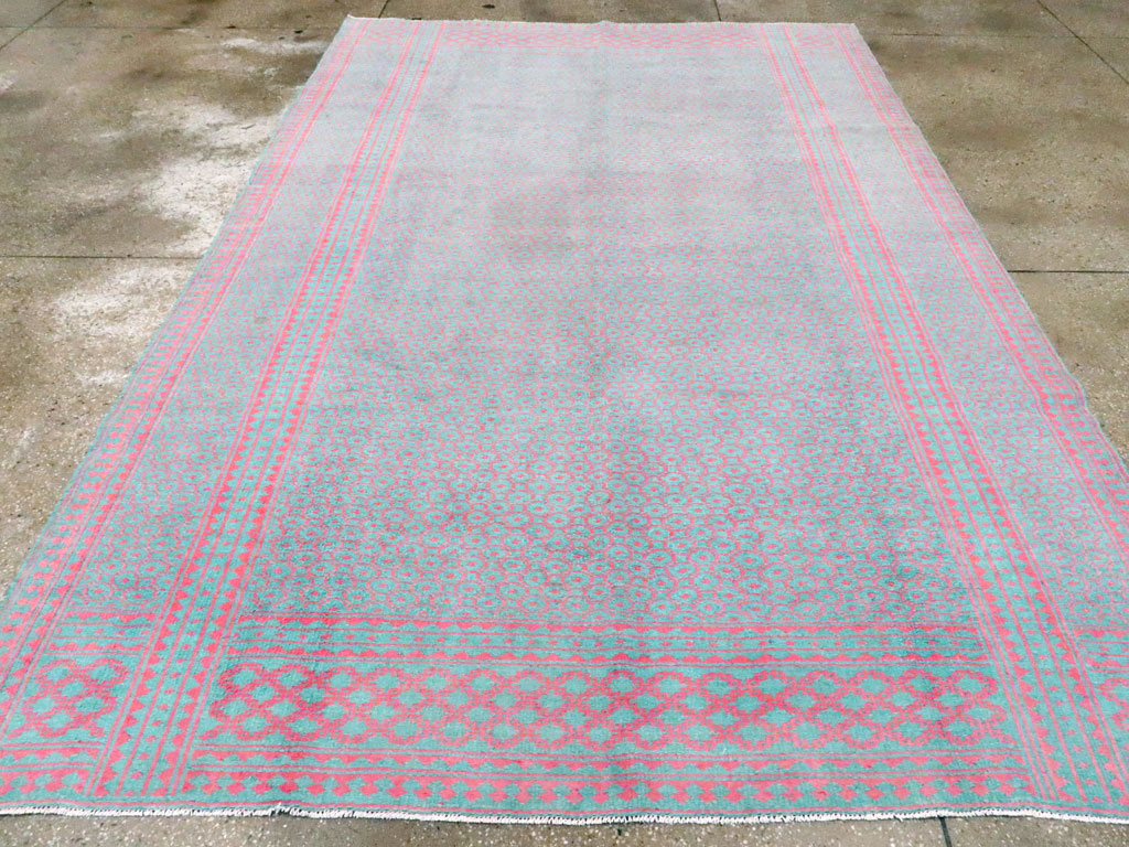 Vintage Persian Flatweave Kilim Accent Rug, No.25178 - Staging