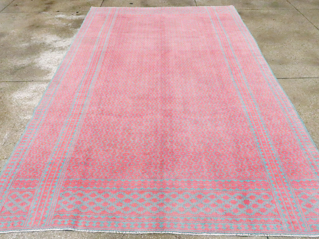 Vintage Persian Flatweave Kilim Accent Rug, No.25178 - Staging