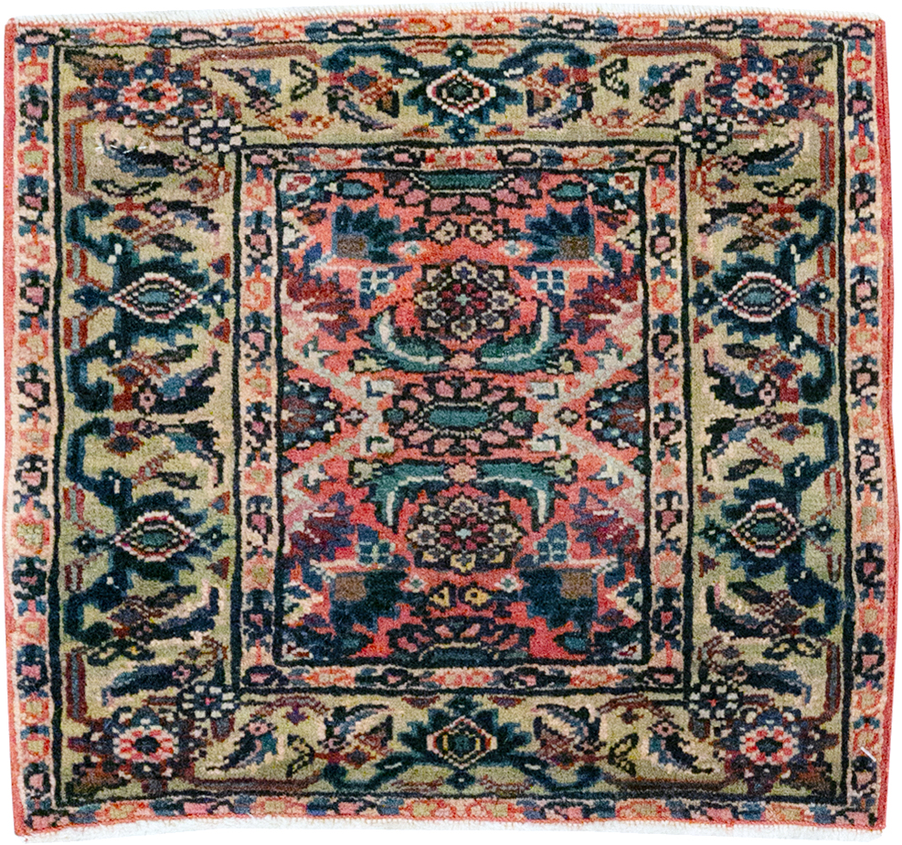 Vintage Persian Bidjar Rug (Pair: 1 of 2), No.25181 - Staging
