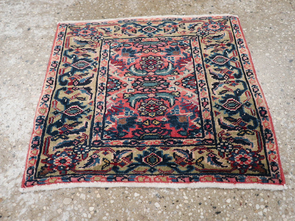 Vintage Persian Bidjar Rug (Pair: 1 of 2), No.25181 - Staging
