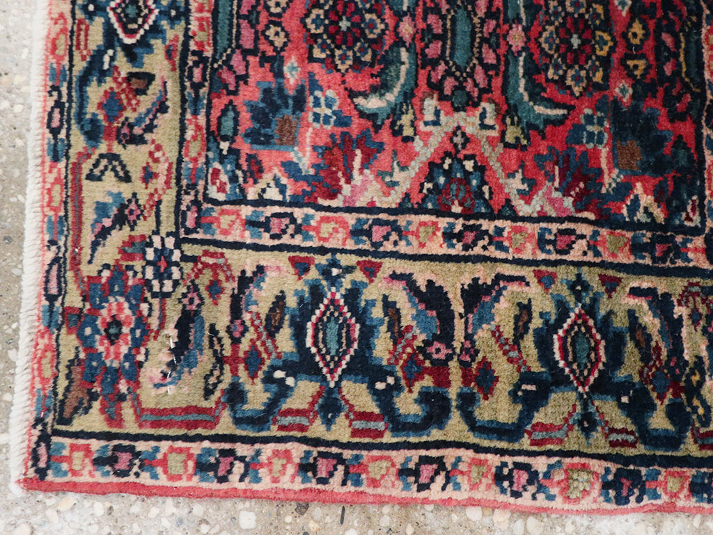 Vintage Persian Bidjar Rug (Pair: 1 of 2), No.25181 - Staging