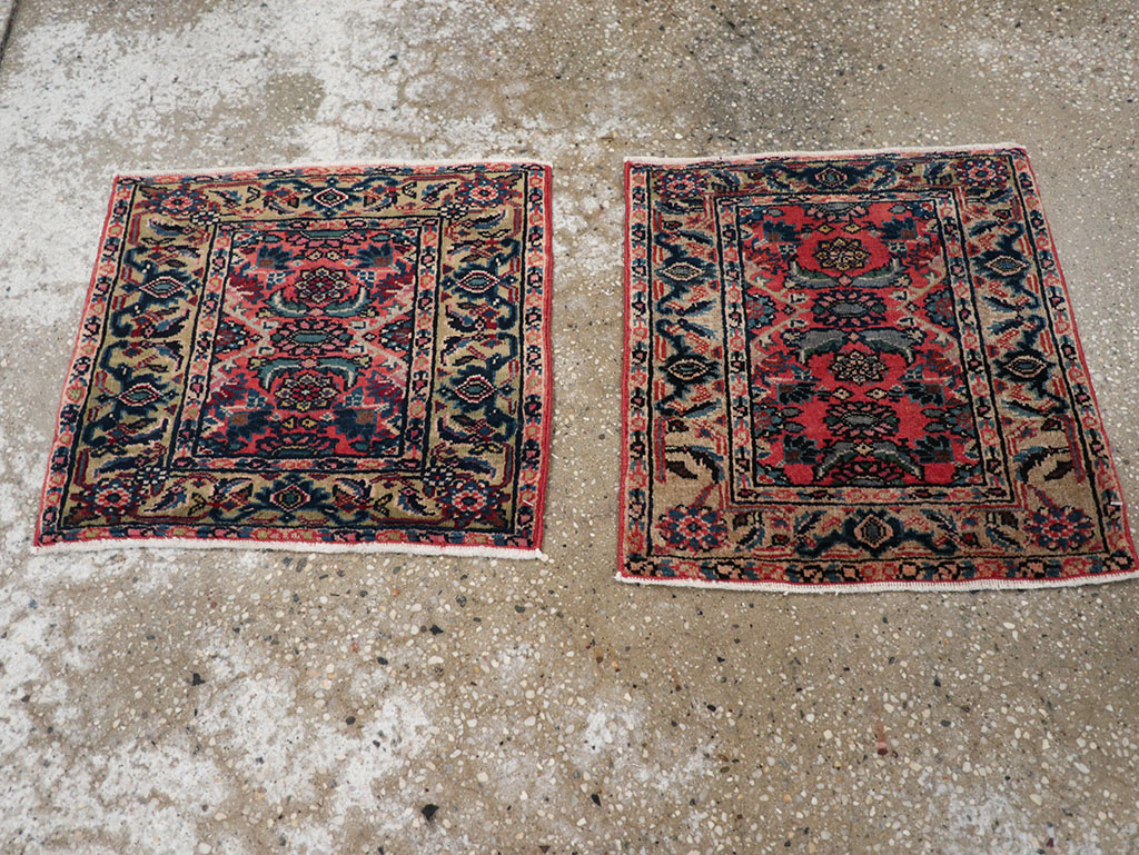 Vintage Persian Bidjar Rug (Pair: 1 of 2), No.25181 - Staging