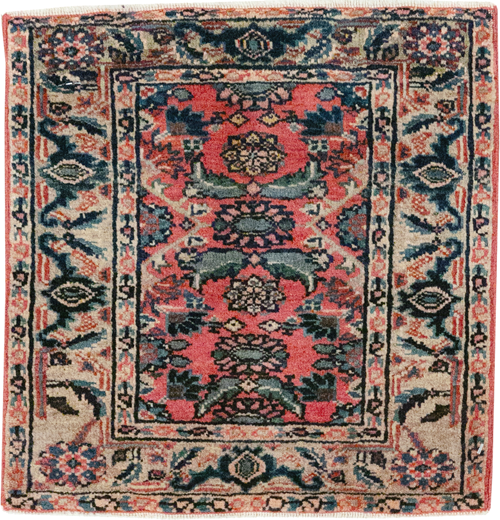 Vintage Persian Bidjar Rug (Pair: 2 of 2), No.25182 - Staging