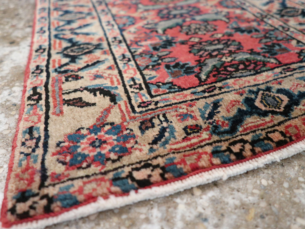 Vintage Persian Bidjar Rug (Pair: 2 of 2), No.25182 - Staging
