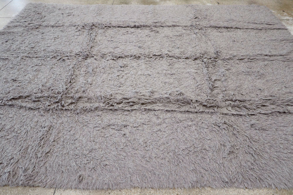 Vintage Greece Shag Rug, No.25183 - Staging