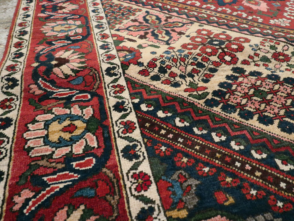 Vintage Persian Joshegan Rug (Pair: 1 of 2), No.25185 - Staging